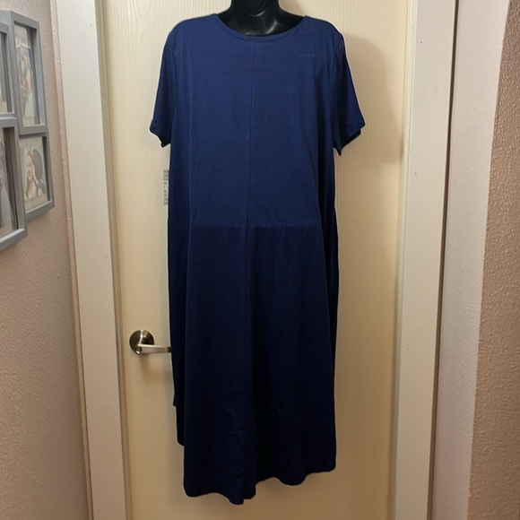 LulaRoe Navy knit dress - Picture 4 of 5